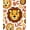 Orange, Pattern 2, variant on ODIKA 4'x6' Machine Washable Non-Slip Area Rug, Alphabet Safari Lion Face Motif with Playful Letters and Whimsical Details High Traffic Rug, Orange, 690052