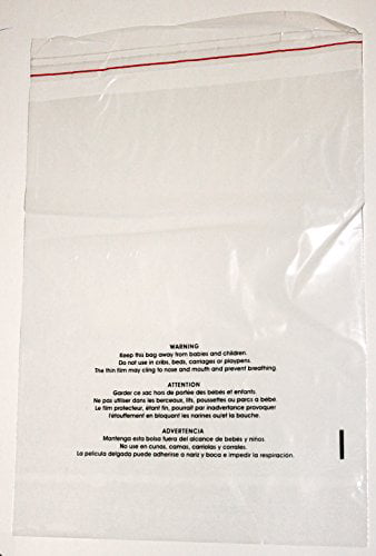 Flat Clear 9 x 12 Open Poly Bags ~ package of 100 1 Mil uline