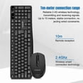 thumbnail image 3 of K-Snake WK800 Wireless 2.4G Keyboard Mouse Set Black, 3 of 5