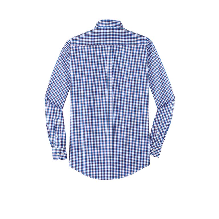 Vantage Easy-Care Gingham Check Shirt with your logo