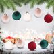 thumbnail image 5 of xihome Adornos navideños de terciopelo de 8 cm, paquete de 12 unidades con hilo dorado, juego de decoraciones para rbol de Navidad para coronas festivas, 5 of 8