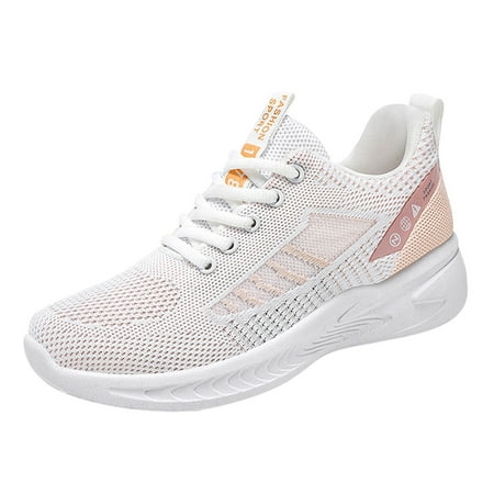 

XINSHIDE Women Sneakers Fashion Autumn Women Sneakers Sports Solid Lace Up Thick Sole Comfort Casual Style Fashion Shoes