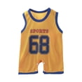 thumbnail image 2 of Einccm Baby Boys Girls Sleeveless Sporty Mesh Romper - Cute Number 68 Print Jumpsuit, Soft Athletic One-Piece Clothes for Unisex Infants and Toddlers 0-20 Months, 2 of 7