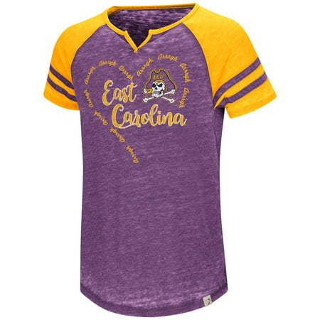 ECU East Carolina University Girl's Shirt Short Sleeve Raglan (Carolina Girls Best In The World)