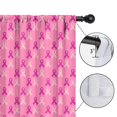 thumbnail image 4 of Blackout Kids Curtains,Pink Breast Cancer Childrens Insulated Curtains Set Of 2,Bedroom Essentials,Toddler Room Decor 52"x63", 4 of 5