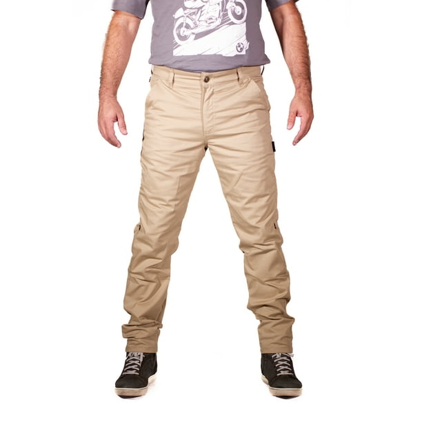 Pantalón Motociclista Kevlar Black Label Biker MCQUEEN Caqui
