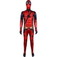 thumbnail image 4 of Disfraz de Anime Wade para cosplay, mono rojo con guantes, traje completo para hombre, atuendo para fiesta de carnaval y Halloween, 4 of 4