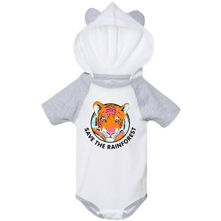 

Inktastic Save the Rainforest Tiger Illustration Gift Baby Boy or Baby Girl Bodysuit