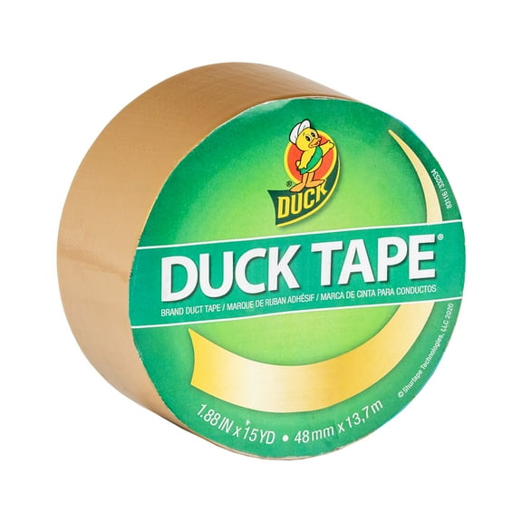 Color Duck Tape Brand Duct Tape, 1.88 in. x 15 yd., Gold