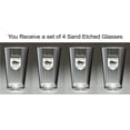 thumbnail image 2 of Hanley Irish Coat of Arms Pint Glasses - Set of 4 (Sand Etched), 2 of 2