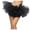 🔥 Black, variant on Gifts USSUMA Multicolor Layered Tulle Puffy Dance Skirt Elastic Waist Three-Tier Mesh Petticoat For Performances Parades Festivals And Party Costume Styling — Tutu Skirt