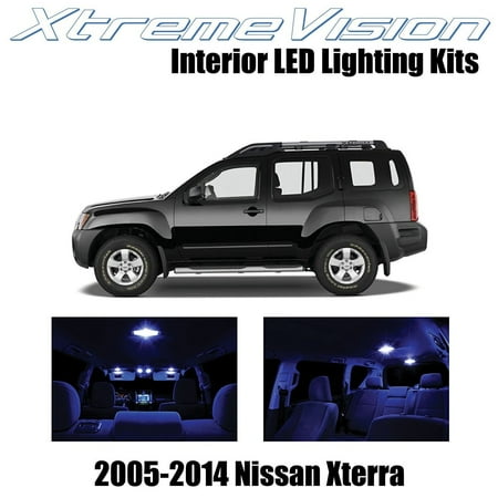 Na 138 Installation Kit Tool XtremeVision LED for Nissan Xterra 2005-2014 (8 Pieces) Blue Premium Interior LED Kit Package + Installation Tool ()