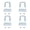 A, variant on 4pcs Sturdy Galvanized Steel U Bolt Clamps Secure Spring Accessory for Truck Trailer Stability And Smooth Ride