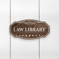 thumbnail image 4 of Victorian Plus Law Library Wall or Door Sign - Blue | Legal and Courtroom Decoration - Medium, 4 of 8
