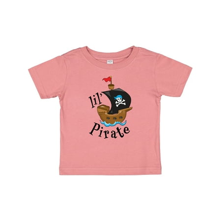 

Inktastic Lil Pirate Pirate Ship Blue Bandana Gift Baby Boy or Baby Girl T-Shirt