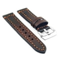 thumbnail image 1 of StrapsCo Thick Leather Watch Strap with Darkened Ends, 1 of 3