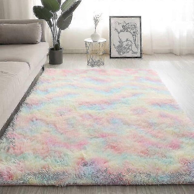 Large Plush Carpet Living Room Decoration Fluffy Rug Thick Bedroom Carpets Anti-slip Floor Soft Lounge Rugs Solid Mat