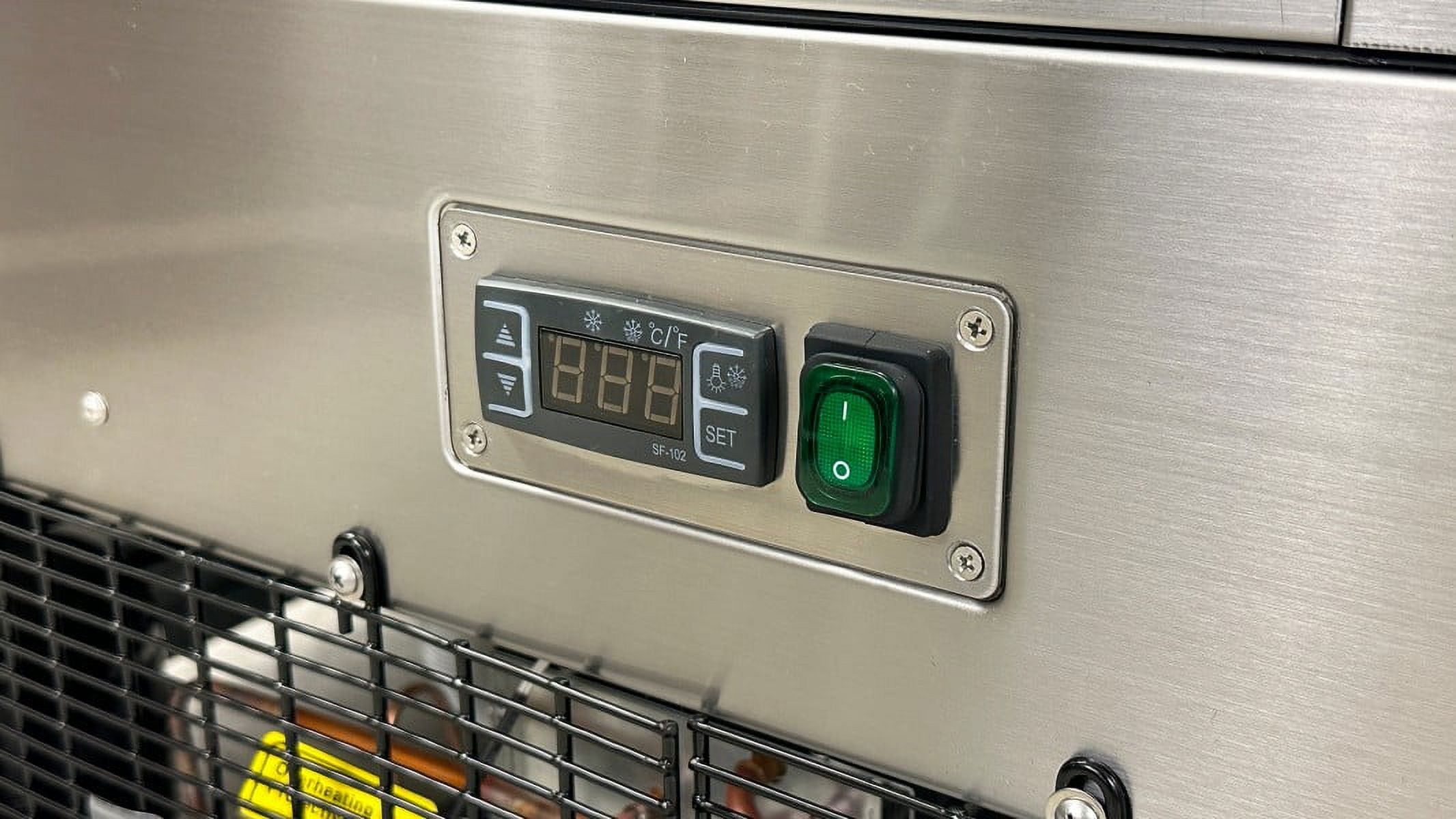 Cooler Depot 72" Refrigerated Cake Showcase Bakery Cooling Display Case, Curved Glass Commercial Bakery Display Refrigerator, LED Lighting, Adjustable Shelves, ETL Certified