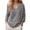 Grey, variant on /Summer Casual Loose Fit Long Sleeve Knit Top for Effortless Everyday Style Lightweight Comfort Breathable Tech Pack Short Sleeve Athletic Shirt Womens Polyester T Shirts Dry Tech Shirts
