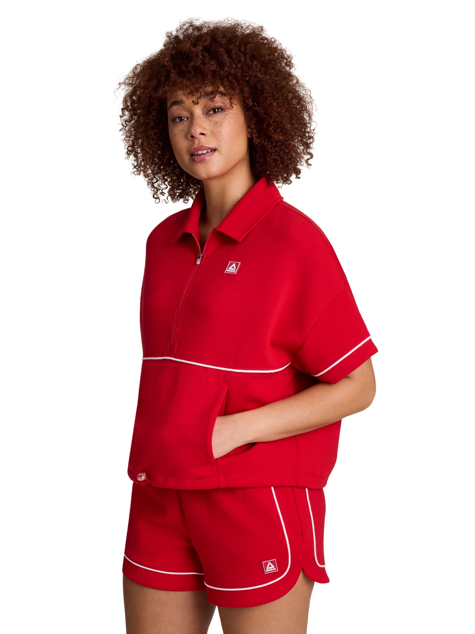 Reebok Women's and Women's Plus Team Player Short Sleeve Oversize Pullover, Sizes XS-4X