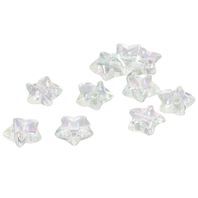 Cuentas transparentes de acrílico, 10 cuentas transparentes de acrílico, accesorios de joyería para bricolaje, cuentas acrílicas resistentes y resistentes