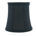 thumbnail image 4 of Meriville Set of 6 Black Faux Silk Clip On Chandelier Lamp Shades, 3.5-inch by 4.5-inch by 4.5-inch, 4 of 5