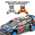 thumbnail image 2 of Ruiboury RCGOFOLLOW Aluminum Alloy CNC Machined Front Gear Box Plate Durable Rc Front Gear Box Plate For 1/8 Rc Front Gear Box Plate HPI Silver, 2 of 6