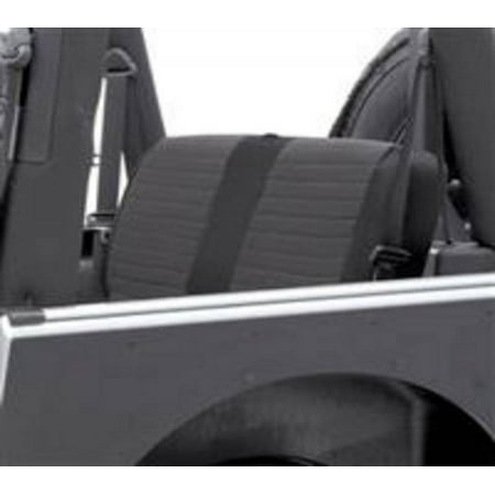 Smittybilt 2008-2012 Jeep  Wrangler JK 4 Door XRC Seat Cover Rear Black Sides  Black Center