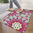 thumbnail image 3 of Absorbent Moroccan Trellis Kitchen Rug - No-Skid, Indoor Entryway Door Mat with Soft Rubber Backing - Perfect Throw Carpet for Entryway & Bedside, 3 of 6