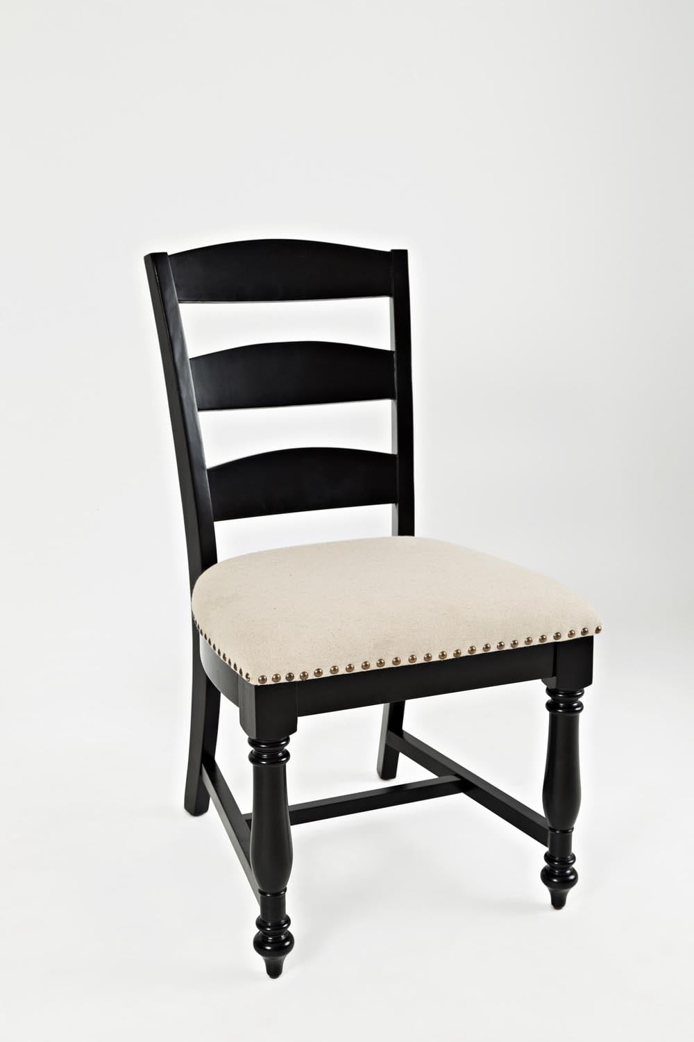 Castle Hill Ladder Back Dining Chair - Antique Black (Set of 2