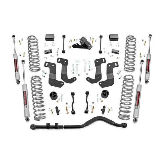 Rough Country 3.5" Lift Kit (fits) 2018-2020 Jeep Wrangler JL 4DR | N3 Shocks | Adjustable Track Bar | Suspension|66830