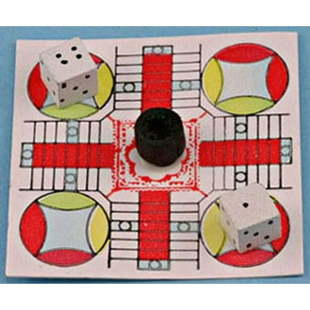 Dollhouse Parcheesi Board Game (Best Miniature Board Games)