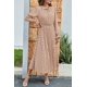 thumbnail image 3 of Vestido PRETTYGARDEN Boho Floral Cuello en V Manga Larga XL, 3 of 5