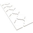 thumbnail image 6 of Ekena Millwork 47"H x 1/2"T Marrakesh PVC Adjustable Decorative Slat Wall Panel Kit, Unfinished (contains 11 Slats + 1 Straight Edge Starter Slat), 6 of 15