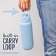 thumbnail image 4 of Ello Cooper Botella de agua de acero inoxidable de 32 oz con pajita y asa de transporte, doble pared y metal aislado al vacío, tapa de bloqueo a prueba de fugas con boquilla de silicona suave, reutili, 4 of 5