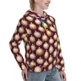 thumbnail image 6 of Daiia Golden Christmas Balls Pattern Women's Fashion Hoodies & Sweatshirts with Kangaroo Pocket Hooded Sweatshirt with Eye-catching Drawstrings-XX-Large, 6 of 7
