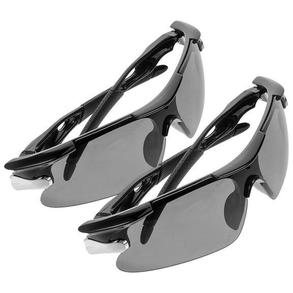 Zehuanyu 2PCS Outdoor Sports Sunglasses for Cycling and Mountain Biking, Windproof UV Glasses Ideal for Running and Fishing
