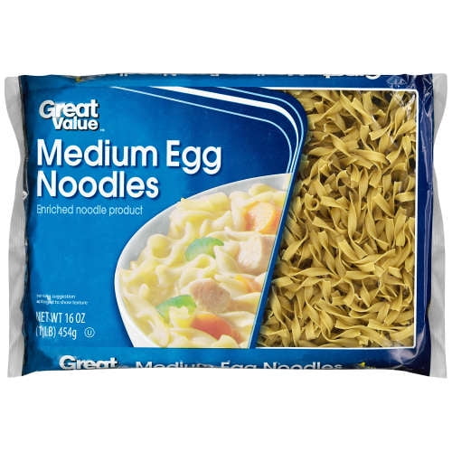 Great Value Medium Egg Noodles, 16 oz