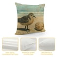 thumbnail image 4 of Ocean Beach Style Pillow Covers Cotton Linen Vintage Bird Pattern Decorative Pillowcase Mediterranean Theme Cushion Cover Home Decor Pillow Cover, 4 of 5