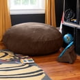 thumbnail image 2 of Jaxx Cocoon 4 Foot Bean Bag Chair and Crash Pad, Chocolate, 2 of 7