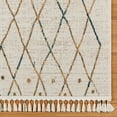 thumbnail image 4 of Gertmenian Amiens Faiz Moroccan Bohemian Tribal Ivory Indoor Area Rug, 2x8, 4 of 6