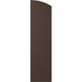 thumbnail image 6 of Ekena Millwork 14"W x 71"H Americraft Four Board (2 Batten) Exterior Real Wood Joined Board-n-Batten Shutters w/ Elliptical Top (Per Pair), Raisin Brown, 6 of 10