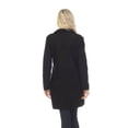 thumbnail image 4 of Simply Couture Women's Notched Lapel Long Sleeve Buttoned Classic Winter Long Coat, 4 of 6