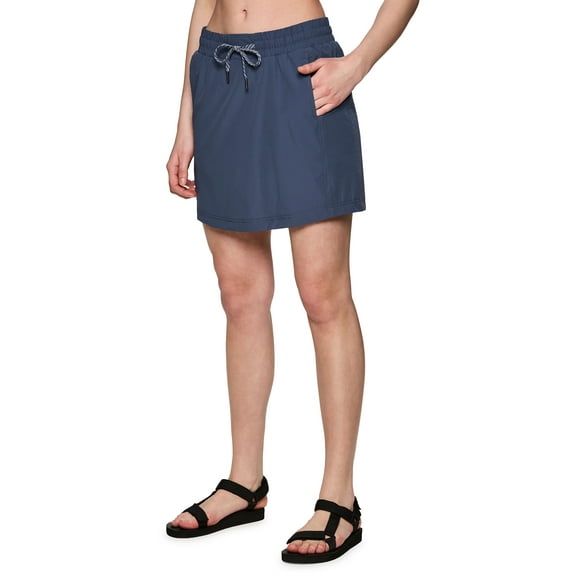 Avalanche Women's Lightweight Quick Drying Woven Skort With Inner Biker Short