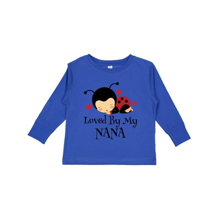 

Inktastic Loved by My Nana Grandchild Boys or Girls Long Sleeve Toddler T-Shirt