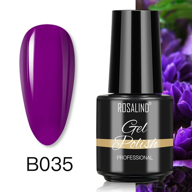 Gel de uñas transparente para esculpir uñas para decoración de uñas ROSALIND 7 ml Esmalte en gel brillante para diseño de uñas con lámpara LED/UV
