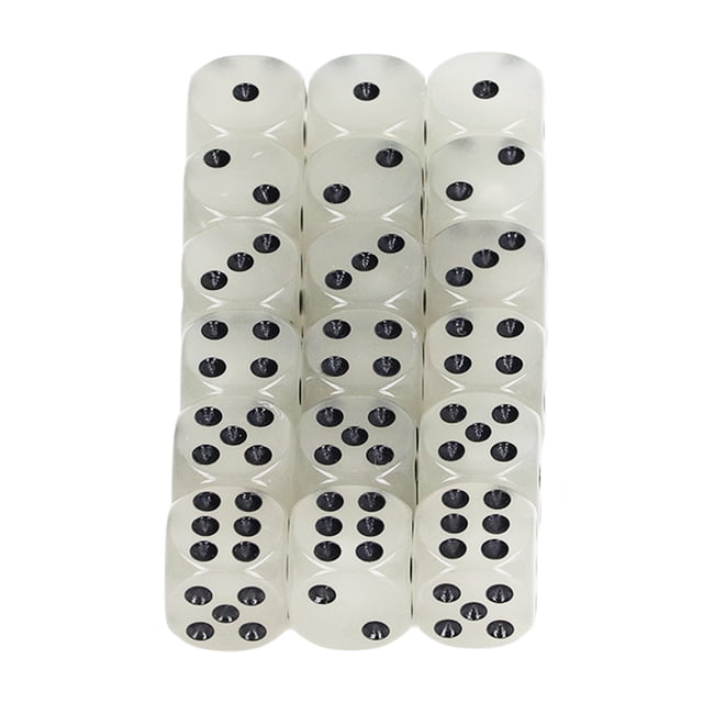 Dados De 6 Caras, Dados Luminosos De Fiesta Acrílicos Seguros, Portátiles, Suaves Y Suaves, 18 Piezas Para Reuniones Familiares