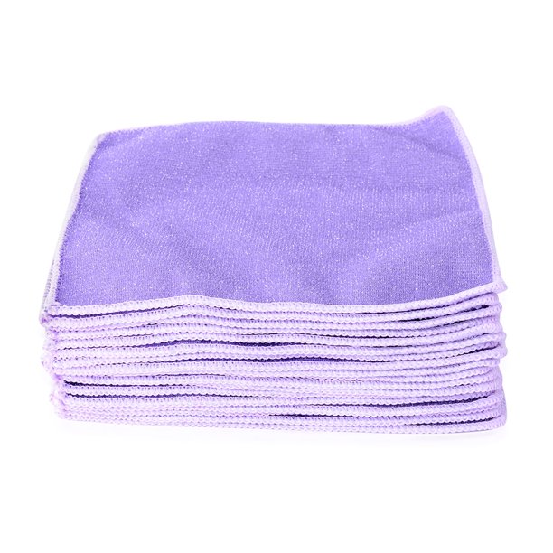 Set of 20 Double Sided Microfiber Cleaning Cloth Scratch Fiber Kitchen Dish Towel