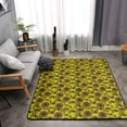 thumbnail image 3 of LNWH Traditional Vintage Flower Striped Rug for Bedroom Living Room, Non-Slip Soft Foldable Carpet, 63" x 48", 3 of 6