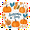 Pumpkins Pattern, variant on Yayeee Foldable Storage Basket for Shelves with Handles Waterproof Cloth Bins, Pumpkins Pattern